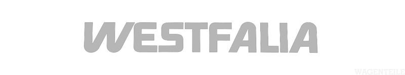 070 732 255 A Aufkleber "Westfalia" für Dach, silber (45x6,5)