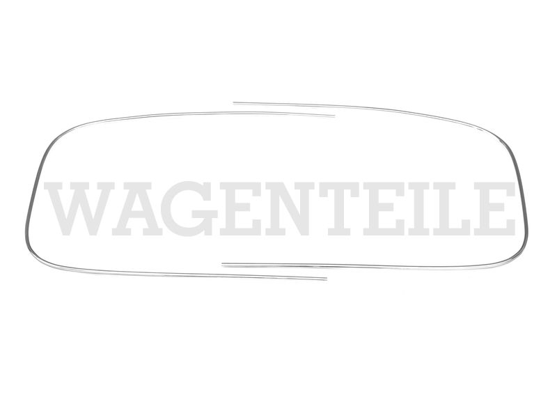 853 305 113 D /2 Zierrahmen Dichtung Frontscheibe, chrom