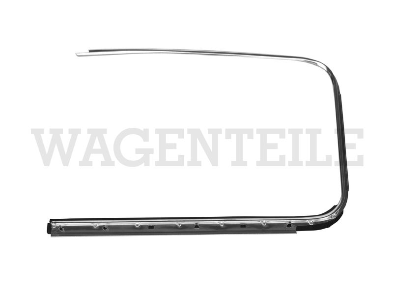 853 321 113 C Zierrahmen Fensterschacht-Dichtung, links, chrom