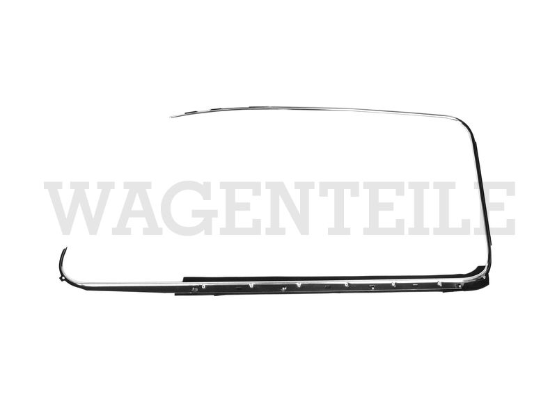 853 321 113 D Zierrahmen Fensterschacht-Dichtung, links, chrom