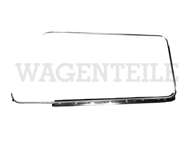 853 321 211 Zierrahmen Fensterschacht-Dichtung, links, chrom