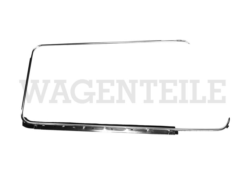 853 322 211 Zierrahmen Fensterschacht-Dichtung, rechts, chrom