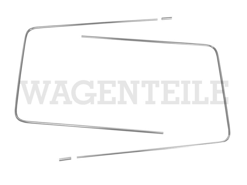 853 345 241 Zierrahmen Dichtung Seitenscheibe Mitte, chrom