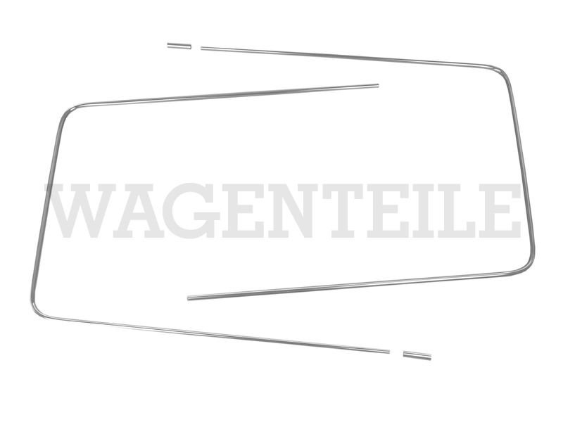 853 355 241 Zierrahmen Dichtung Heckscheibe, chrom
