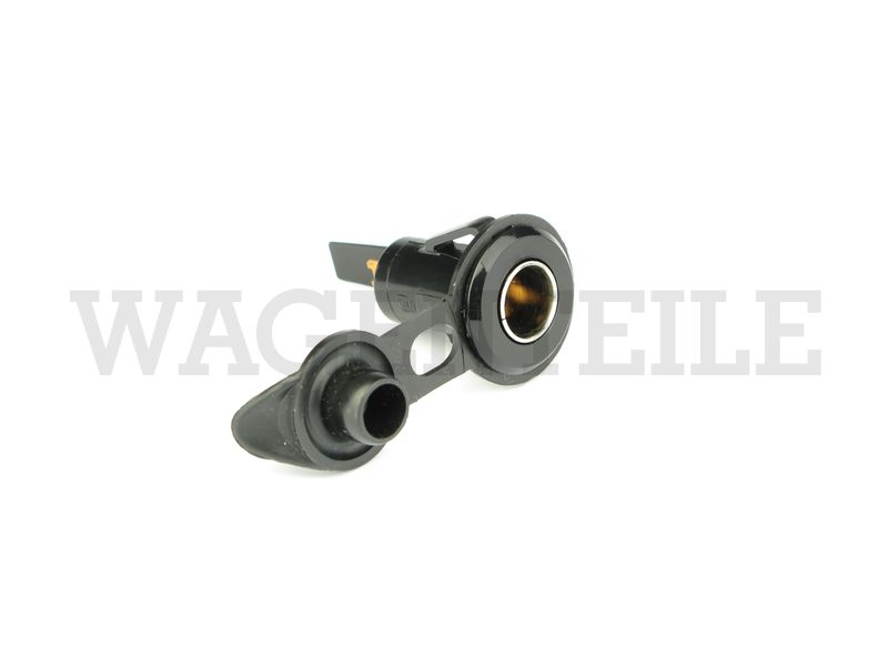 925 069 183 Einbausteckdose mit Schutzkappe, DIN/ISO 4165 (12mm), Kunststoff, Steckanschlüsse 6,3