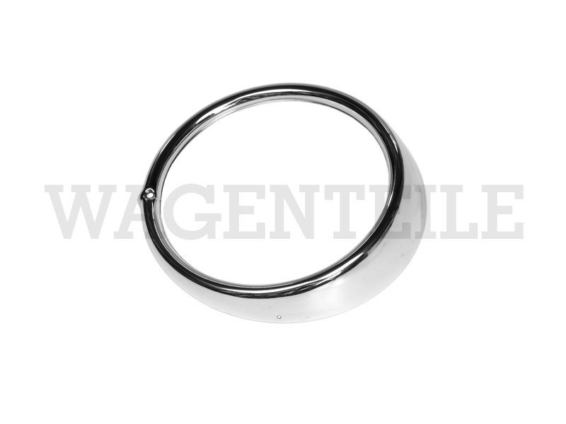 941 175 211 Abdeckring Scheinwerfer, Metall (1 Loch) links, verchromt