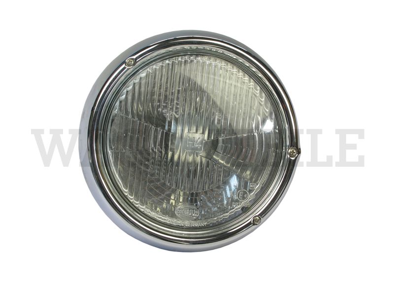 941 754 211 Scheinwerfer Halogen H4, rechts (Zierring verchromt)