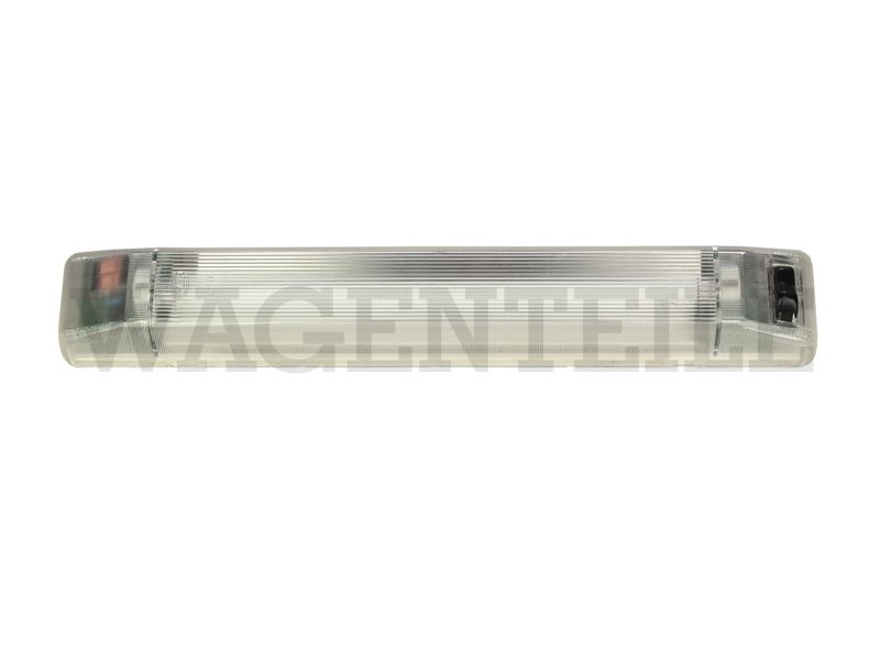 947 107 25C A Transistorleuchte weiß mit Schalter (Aufbau 390x60mm)