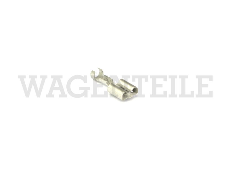 NO  017 490 7 Flachsteckhülse 6,3x0,8/ 0,5-1,0 mit Rastnase