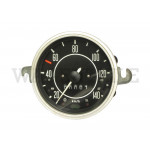 957 021 111 MX Tachometer ohne Tankuhr (bis 140km/h, große Zahlen, Ring matt)