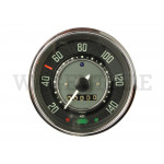 957 021 113 CX Tachometer ohne Tankuhr (bis 140km/h, Öldruckkontrolle grün, Ring chrom)