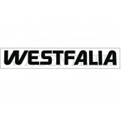 070 732 255 Aufkleber "Westfalia" für Dach, schwarz (45x6,5)