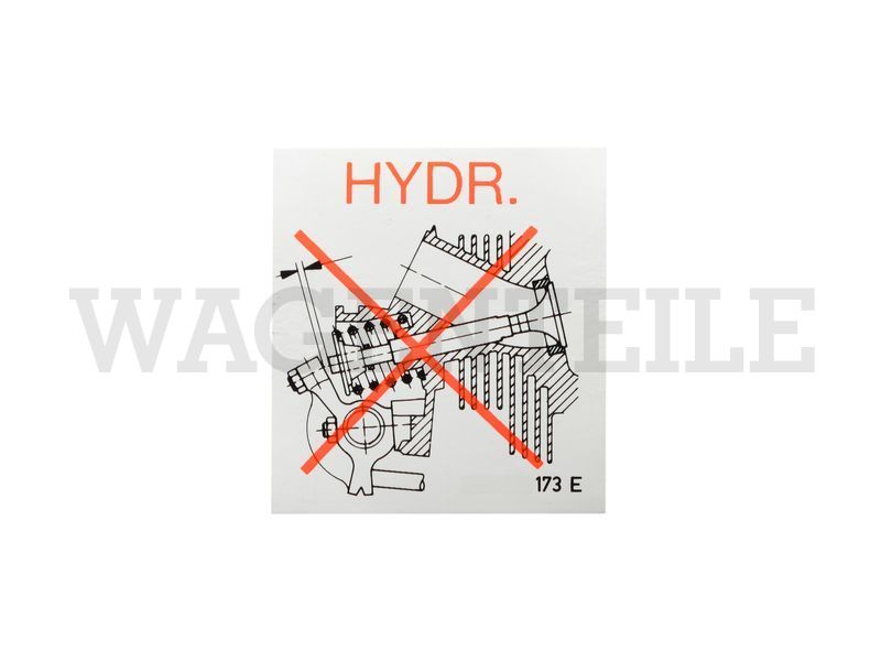 010 109 03J Aufkleber Hydrostößel