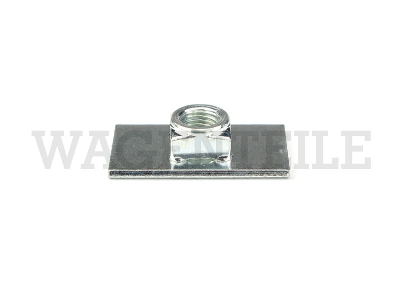 857 699 21A B Montageplatte mit Mutter Gurtgewinde UNF 7/16"-20G (M11,11x1,27)
