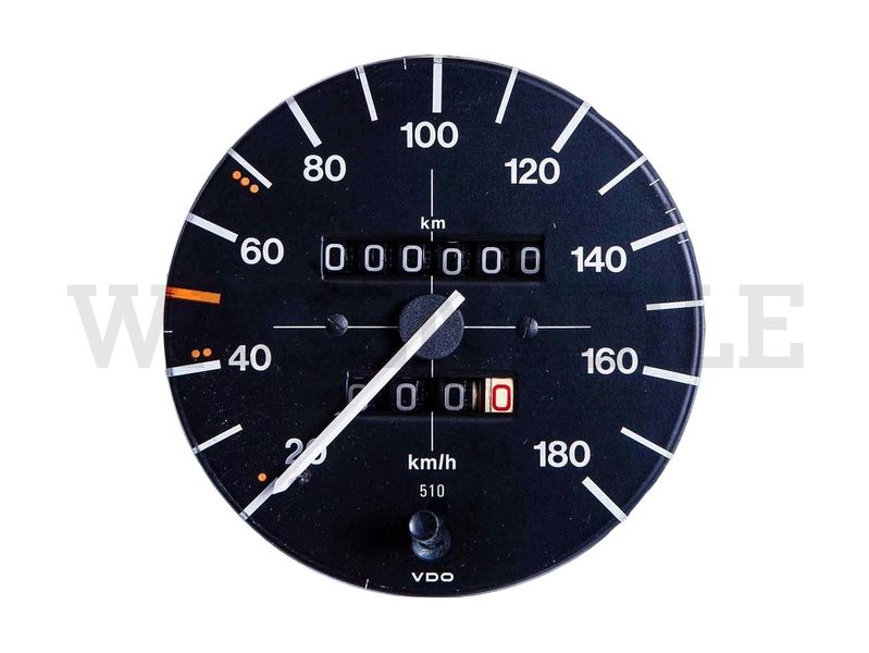 957 055 251 GX -G Tachometer mit Tageskilometerzähler 1,6 bis '81 (Tachowelle geschraubt)