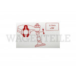 010 109 11C Aufkleber Ventilspiel 0,15mm