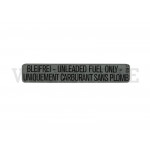 010 201 11C C Aufkleber 'Bleifrei - Unleaded only'