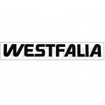 070 732 255 Aufkleber "Westfalia" für Dach, schwarz (45x6,5)