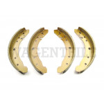 698 237 113 D Satz Bremsbacken Vorderachse 40mm bis '64 (gerade Einstellschraube)