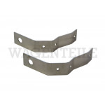 807 115 255 /2 Halter Satz Kunststoffstoßstange vorn, Edelstahl