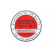 009 000 25A Wagenteile Aufkleber T3 12cm, rund