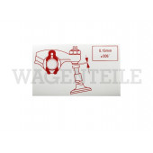 010 109 11C Aufkleber Ventilspiel 0,15mm