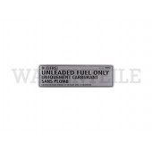 010 201 25A A Aufkleber 'Bleifrei - Unleaded Fuel only'