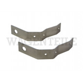 807 115 255 /2 Halter Satz Kunststoffstoßstange vorn, Edelstahl