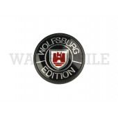 853 675 321 B ro/sw Plakette Wolfsburg Edition' rot/schwarz