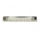 947 107 25C A Transistorleuchte weiß mit Schalter (Aufbau 390x60mm)